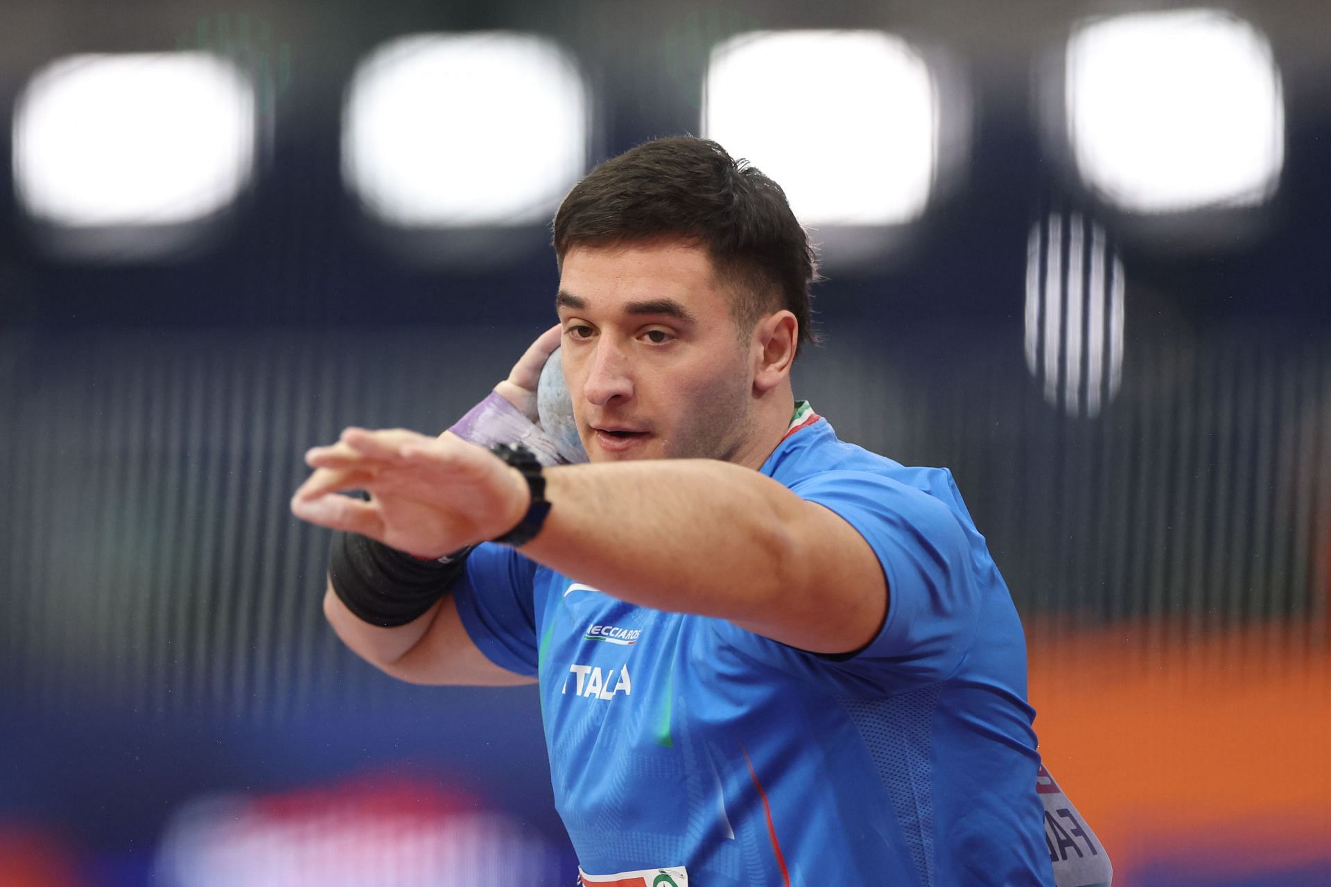 Leonardo Fabbri at European Athletics Indoor Championships. Source: Getty